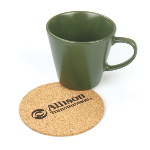 Serigrafi Baskılı Mantar Bardak Altlığı (8,75 x 8,75 cm)